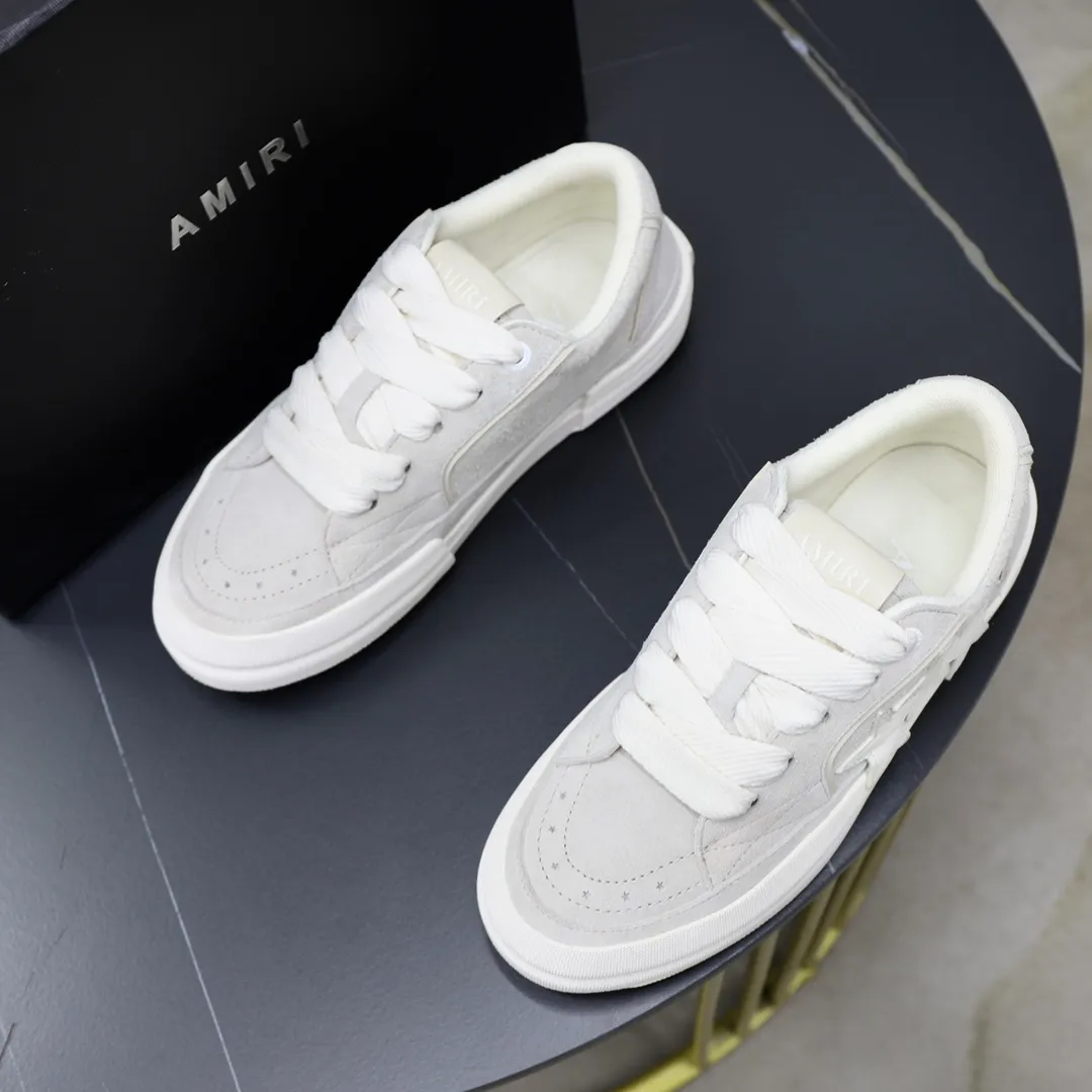 Men's men's shoes 💰540💰🔥🔥🔥 Couple style Amiri2024 new sports and casual shoes, casual, fashionable and versatile flat-soled moral training shoes. Classic color combination + perfect shoe shape, Amiri’s classic Logo star makes you and I fall in love. Imported cow suede leather makes the shoes more high-end. Recommended by major celebrities, bloggers and internet celebrities.   Color: black, off-white, blue, pink, red. Size: Women’s 35-40 (41 is custom-made and non-returnable) Men’s 38-44 (45 and 46 are custom-made and non-refundable)